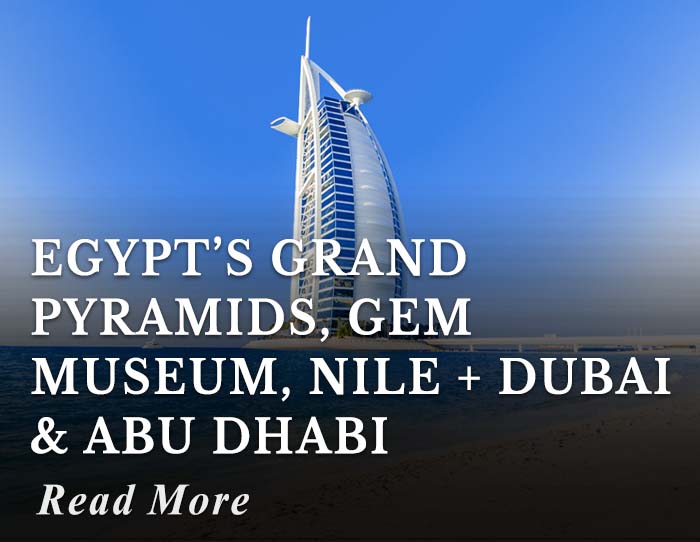 Egypt’s Grand Pyramids, GEM Museum, Nile + Dubai and Abu Dhabi Tour
