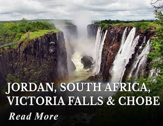 Jordan, South Africa and Victoria Falls with Chobe Tour