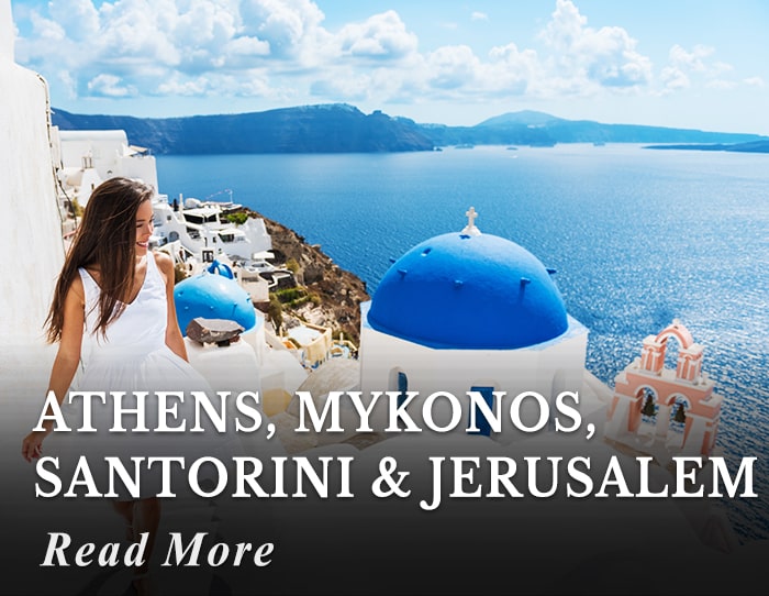 Athens, Mykonos, Santorini and Jerusalem Tour